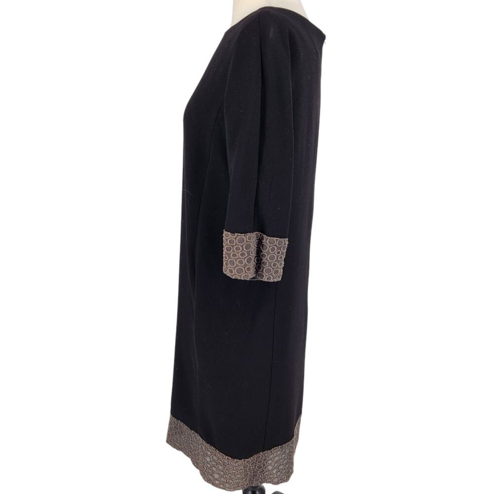 Vintage 49 AV by Junko Shimada Black Sheath Dress W/ Pockets Made in Japan - Picture 3 of 7